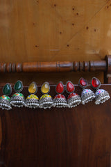 Handpainted Tilak Jhumkas