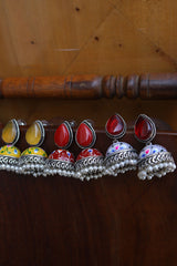 Handpainted Tilak Jhumkas