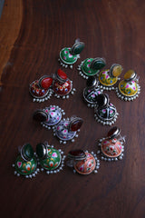 Handpainted Tilak Jhumkas