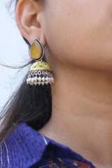 Handpainted Tilak Jhumkas