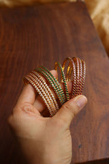 Set of 4 Sleek Stone Bangles