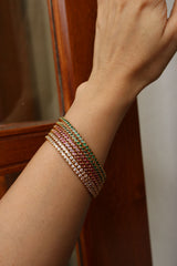 Set of 4 Sleek Stone Bangles