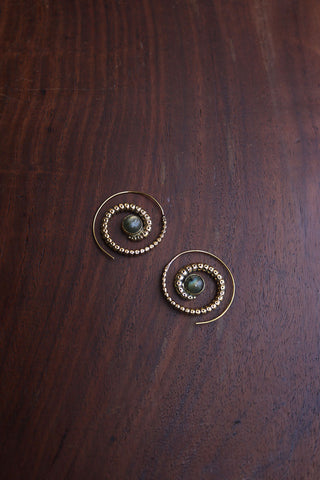Marble Spiral Earrings