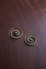 Marble Spiral Earrings