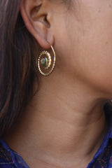 Marble Spiral Earrings