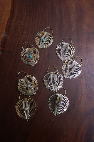 Leaf Line Bali Earrings
