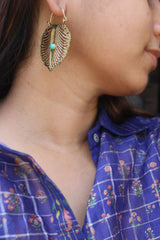 Leaf Line Bali Earrings