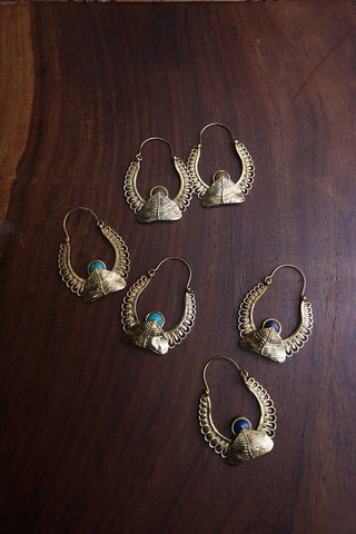 Leaf Fold Bali Earrings