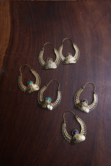 Leaf Fold Bali Earrings