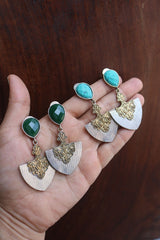 Shield Drop Earrings
