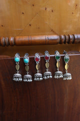 Sleek Leaf Rustic Jhumkas