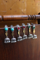 Sleek Leaf Rustic Jhumkas