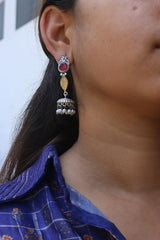 Sleek Leaf Rustic Jhumkas