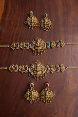 Oval Lakshmi Ornamental Choker Set