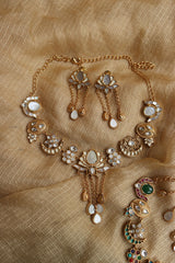 Lotus Chaand Necklace