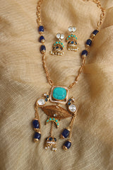 Turquoise Bird Necklace Set