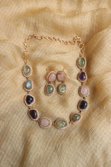 Earthy Stones Close Neck set