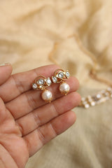 Delicate Polki Flower Choker Set