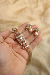 Delicate Polki Flower Choker Set