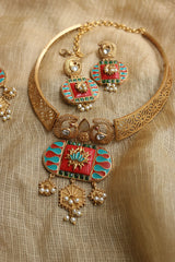 Coral Lotus Hasli Set