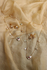 Polki Flower Delicate Necklace