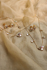 Polki Flower Delicate Necklace