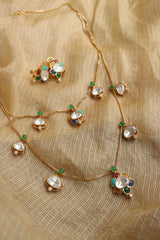 Two Layer Multi Lotus Necklace