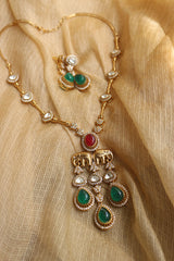 Haathi Polki Pendant Set