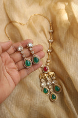 Haathi Polki Pendant Set