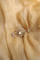 Dual Polki Statement Ring