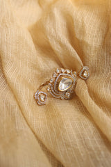 Dual Polki Statement Ring