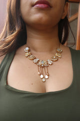 Lotus Chaand Necklace