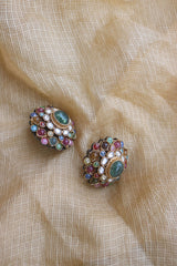 Sage Oversized Sunflower Studs