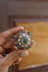 Sage Oversized Sunflower Studs