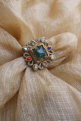 Sage Square Finger Ring