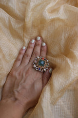 Sage Square Finger Ring