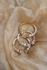 AD White Enamel Tilak Kada