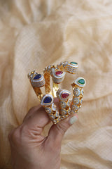 AD White Enamel Tilak Kada