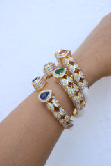 AD White Enamel Tilak Kada