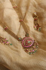 Jadau Heritage Lotus Long Set