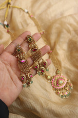 Jadau Heritage Lotus Long Set