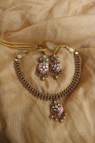 Heritage Jadau Tilak Leaf Set