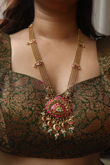 Jadau Heritage Lotus Long Set