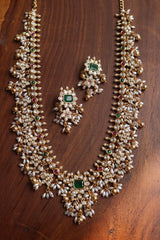 Kundan Circles Long Guttapusalu Set