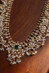 Kundan Circles Long Guttapusalu Set