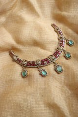 Ruby Peacock Hasli Drops Set