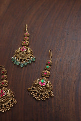 Jadau Flower Teeka