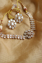 Polki Flower Choker Set