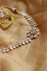 Polki Flower Choker Set