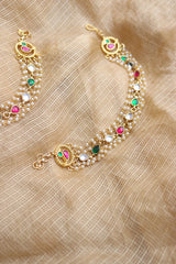 Kundan Bird Ear Chain